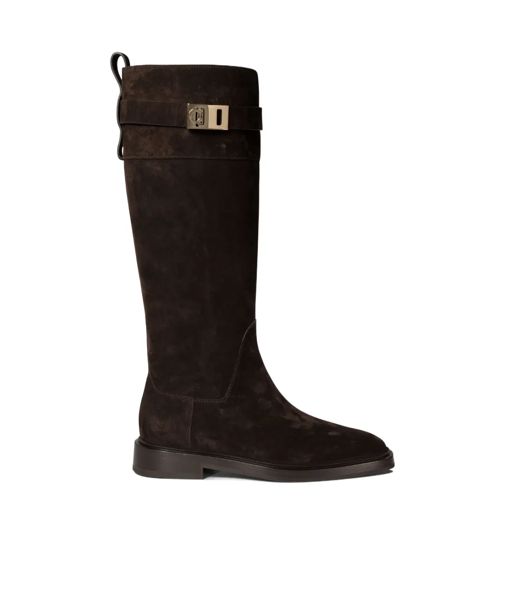 Logo Buckle Boots