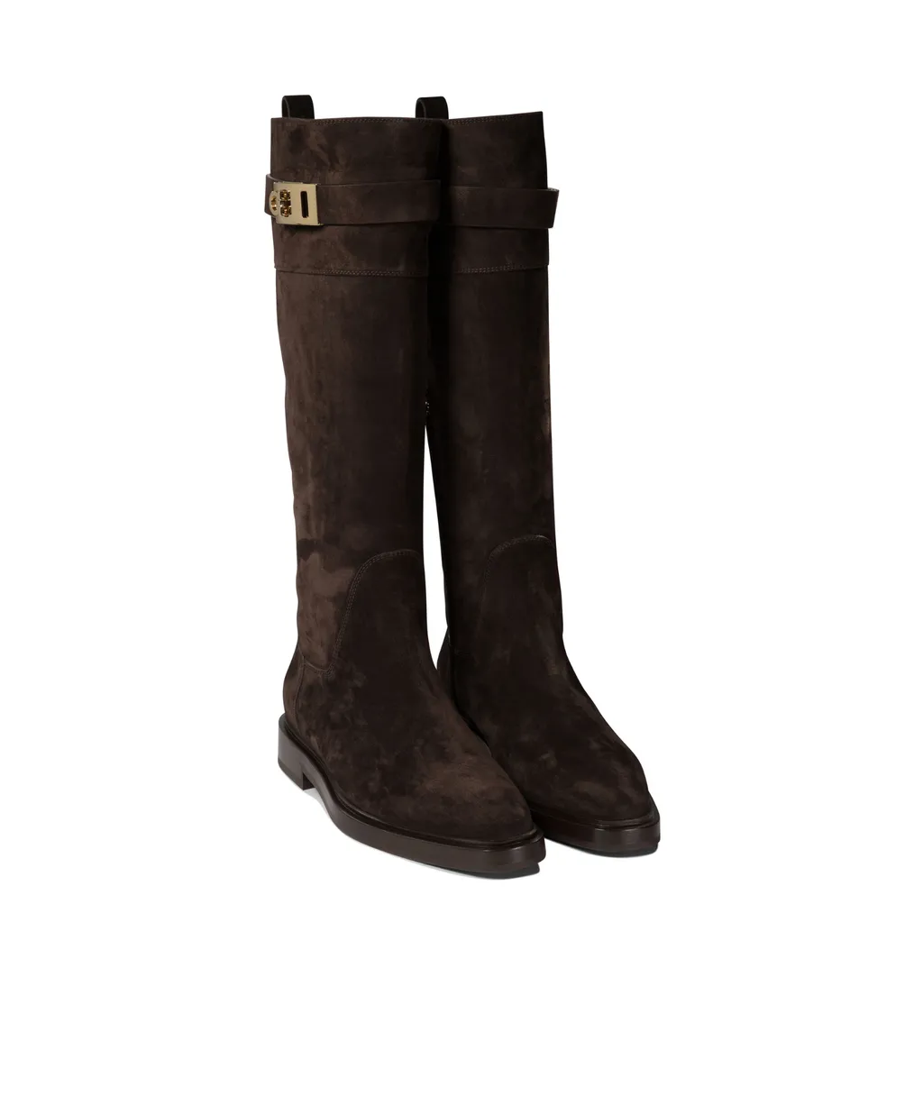 Logo Buckle Boots