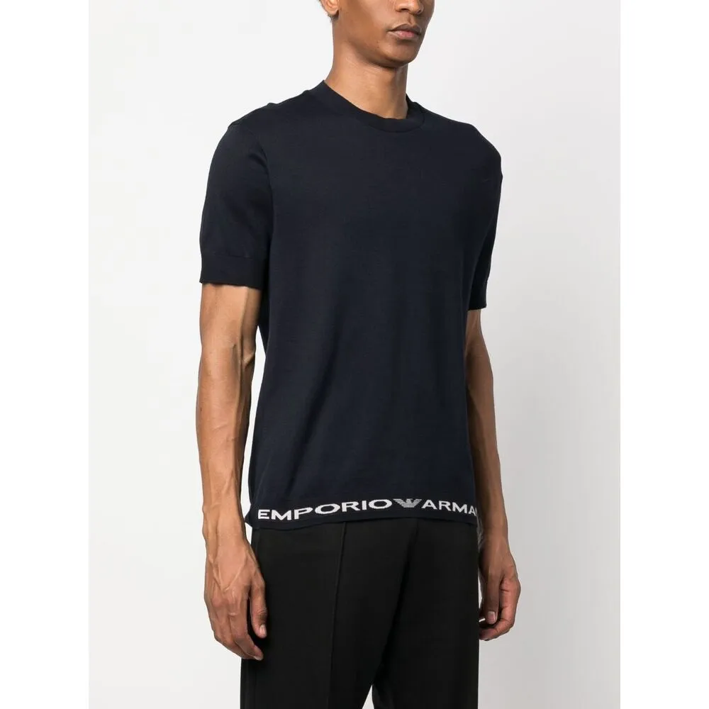 Logo-Trim Cotton T-Shirt