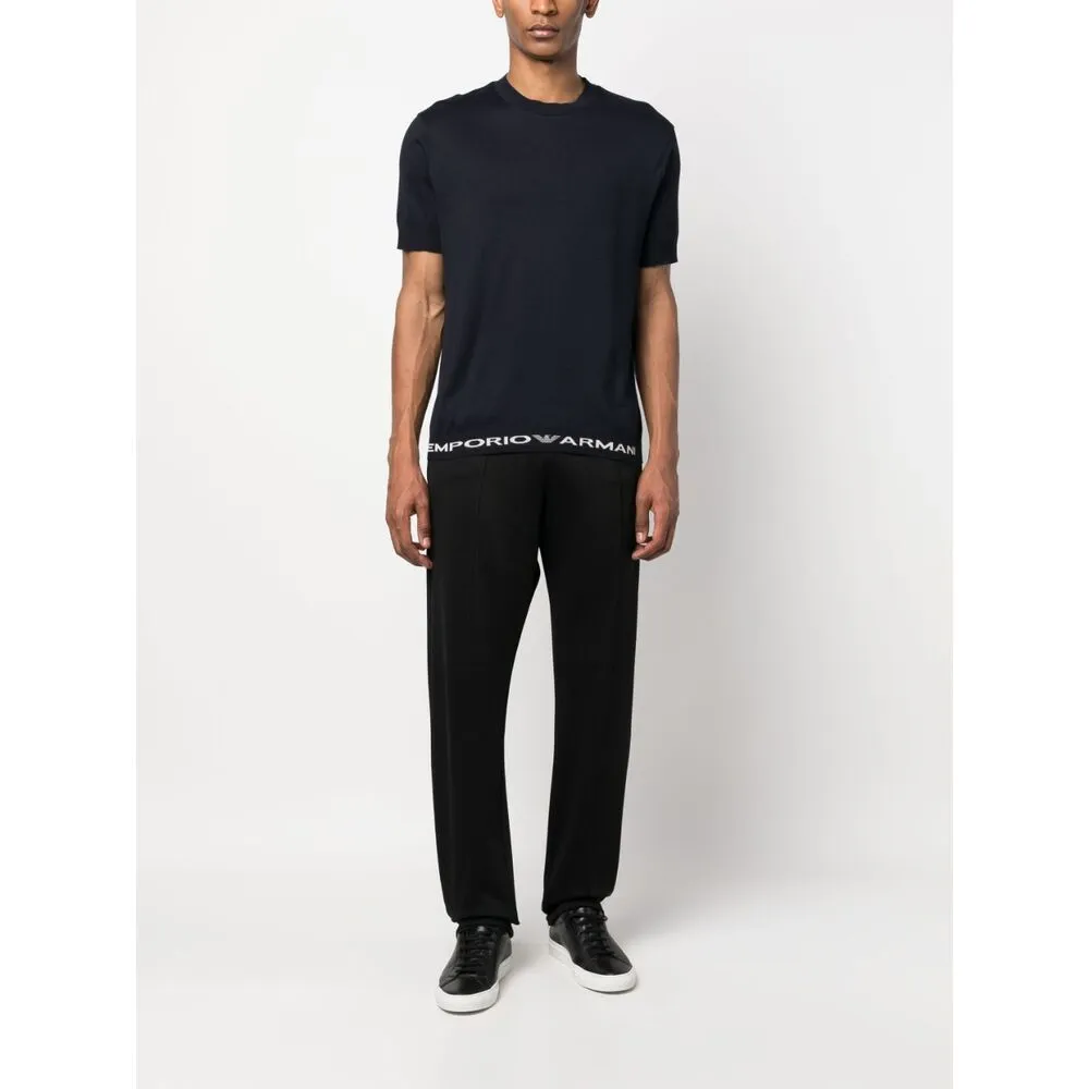 Logo-Trim Cotton T-Shirt