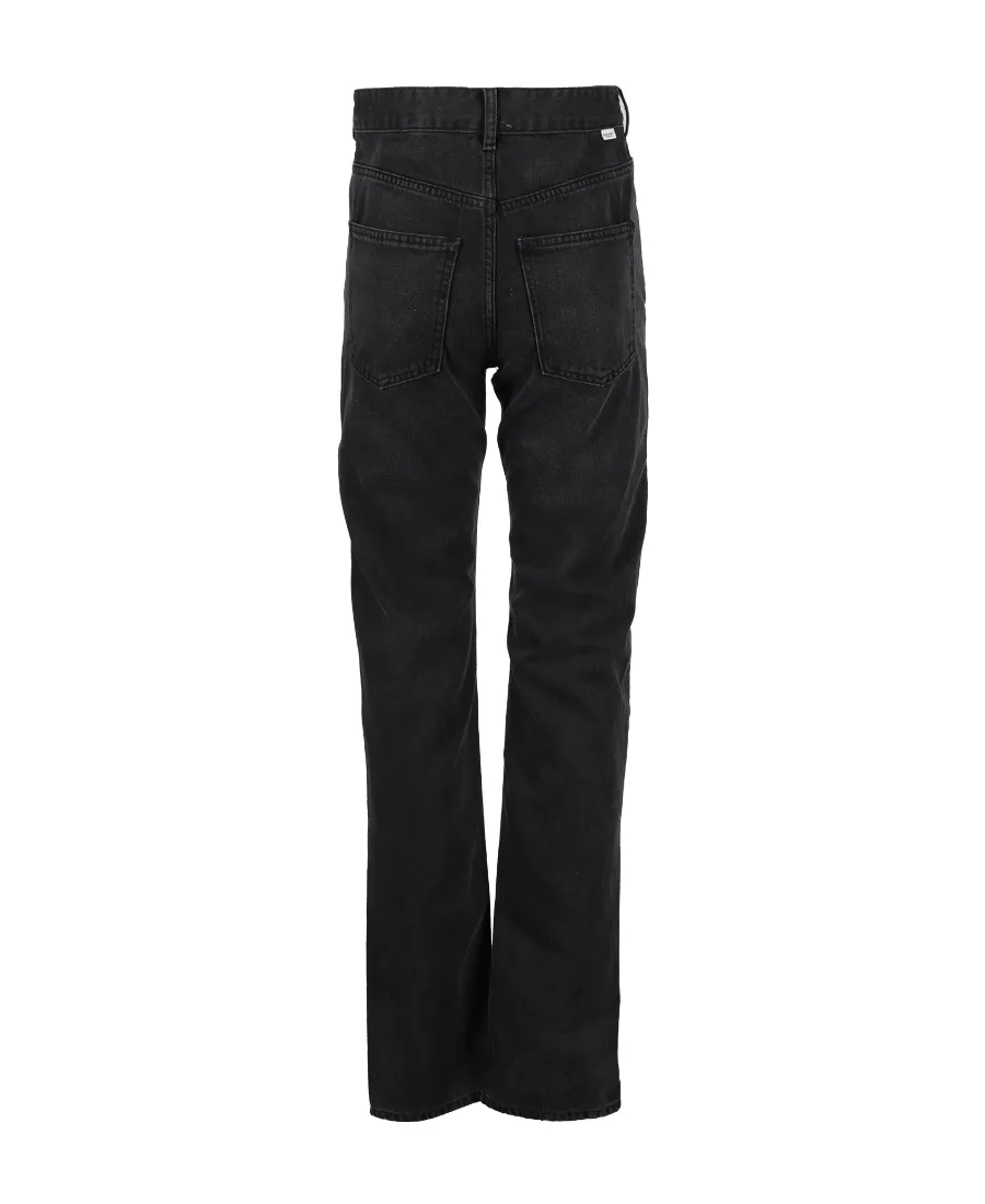 High-Rise Straight-Leg Jeans