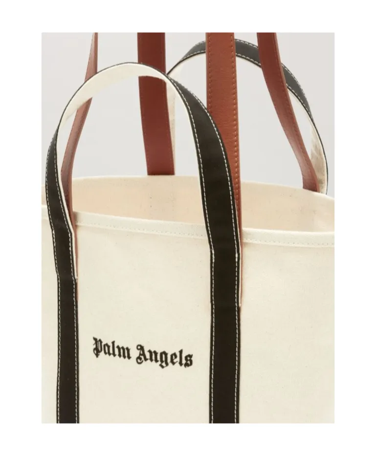 Palm Angels Logo Embroidered Tote Bag