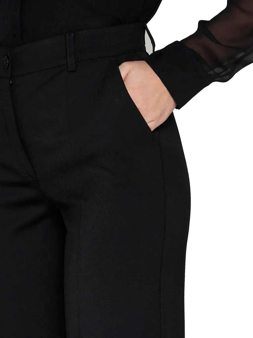 High-Waist Palazzo Trousers