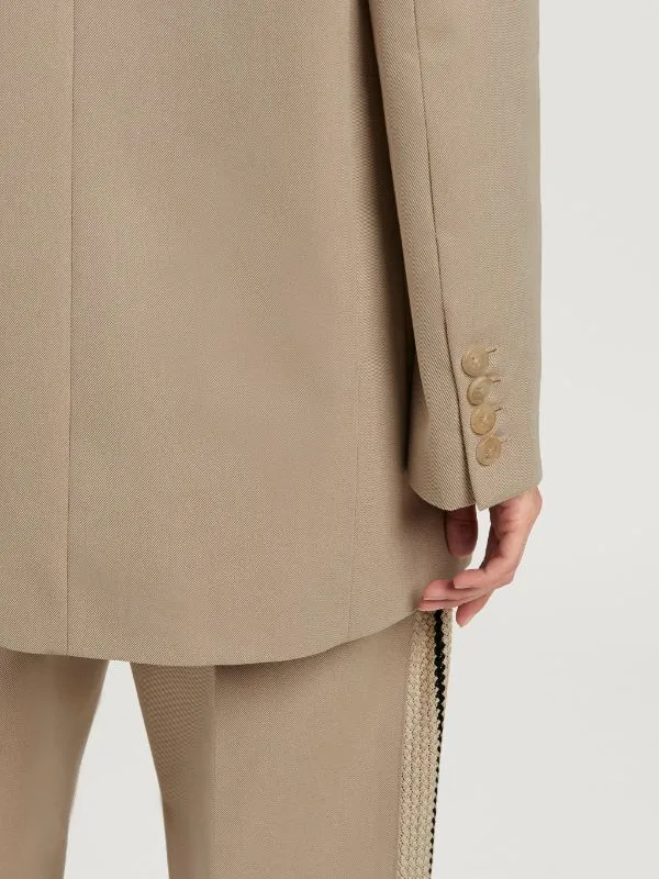 Single-Breasted Long-Sleeved Blazer