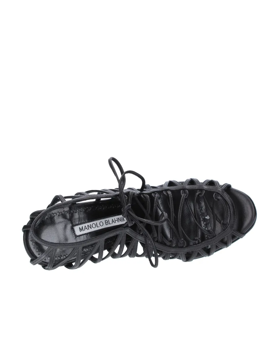 Hollow-Out High-Heeled Sandals