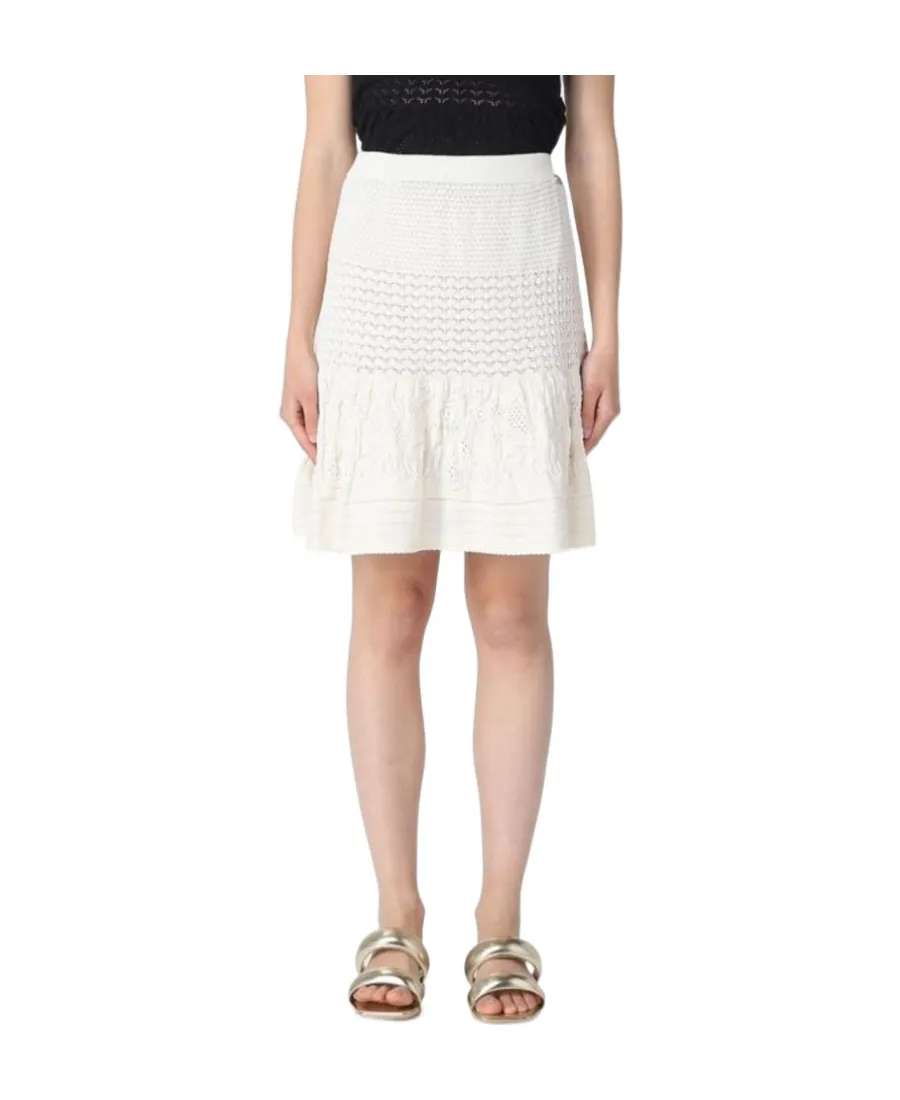 Pointelle Knit Skirt