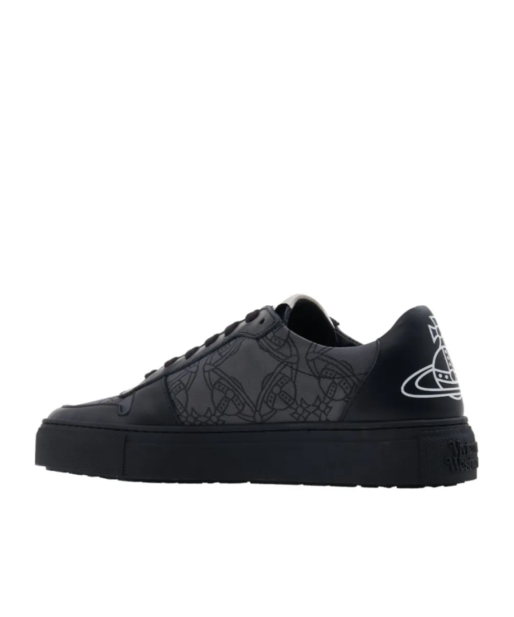 Orb-Print Leather Sneakers