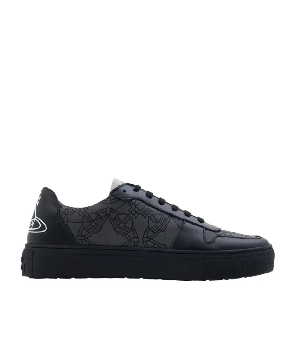 Orb-Print Leather Sneakers