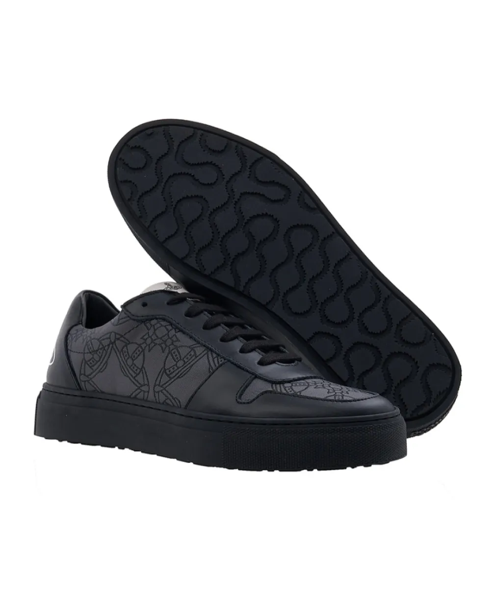 Orb-Print Leather Sneakers