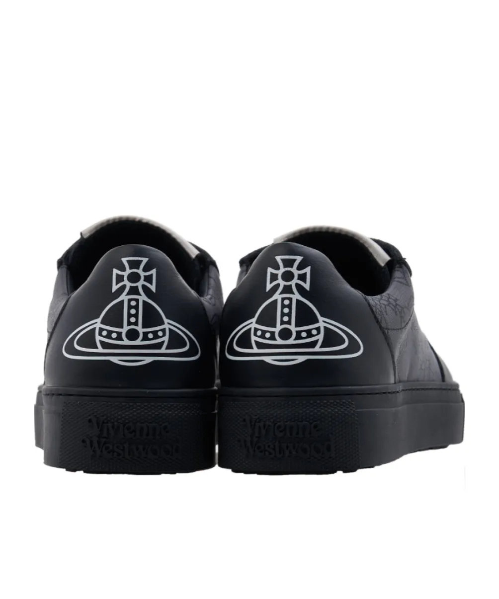 Orb-Print Leather Sneakers