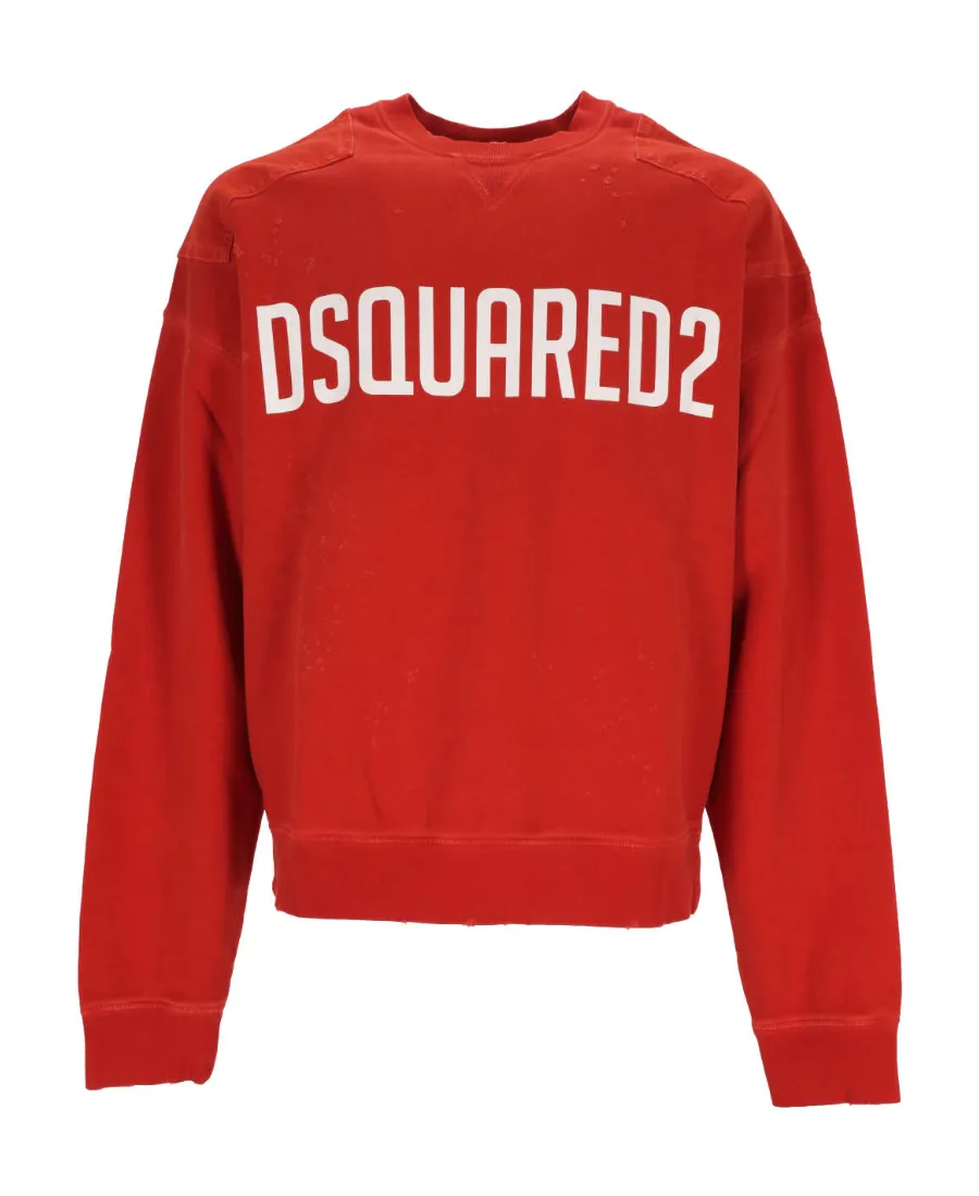 Dsquared2 Logo-Printed Long-Sleeved Crewneck Sweatshirt