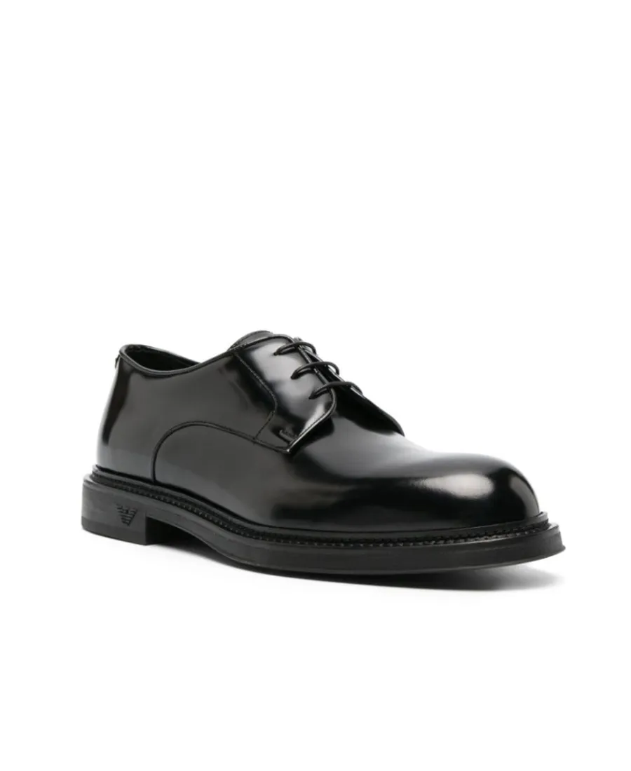 Emporio Armani Panelled Derby Low-Top Shoes