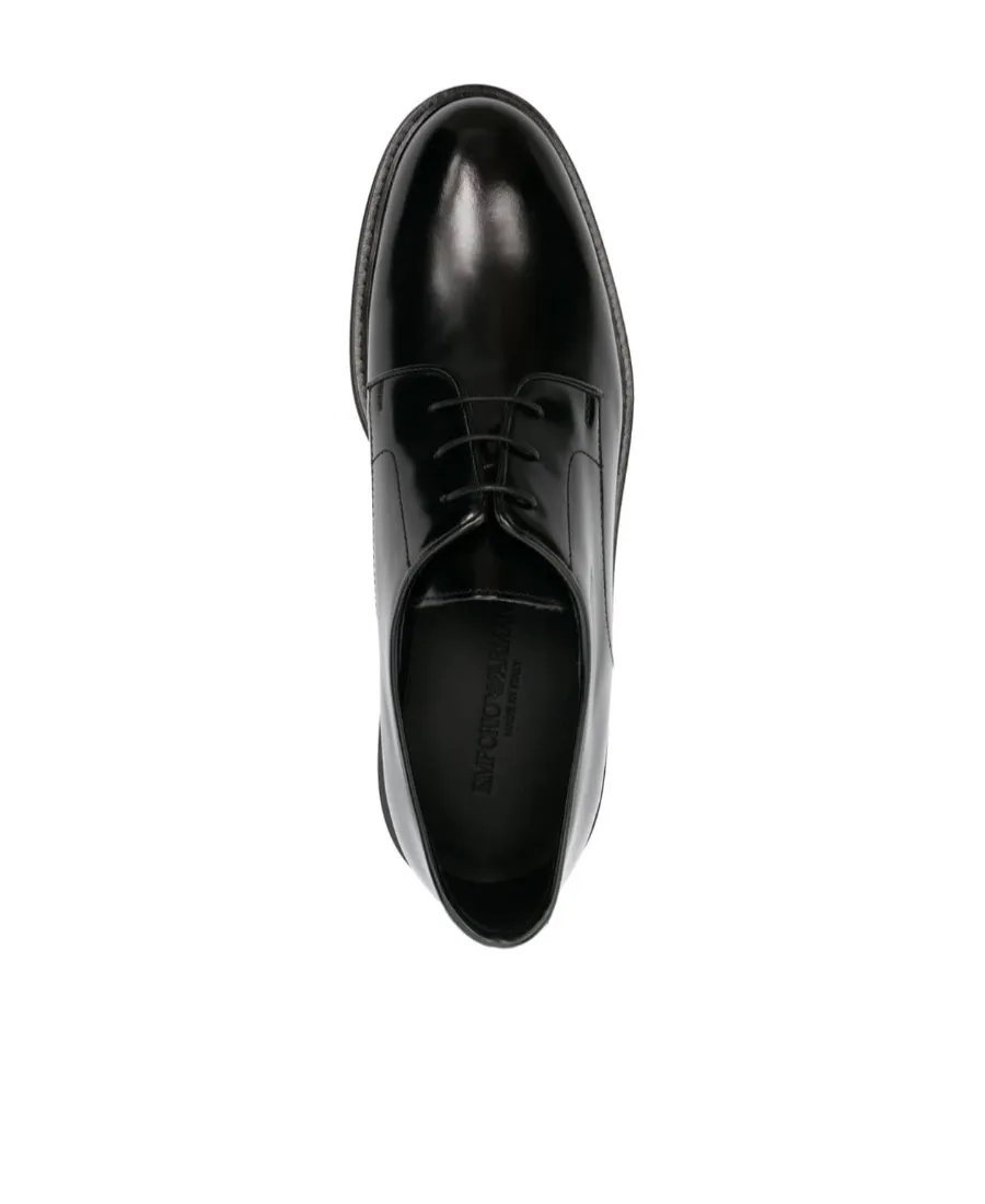 Emporio Armani Panelled Derby Low-Top Shoes
