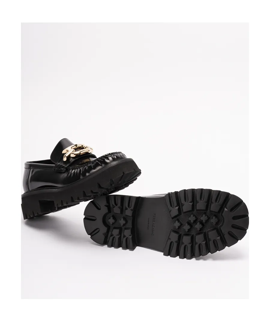 Salvatore Ferragamo Gancini Buckle Slip-On Loafers