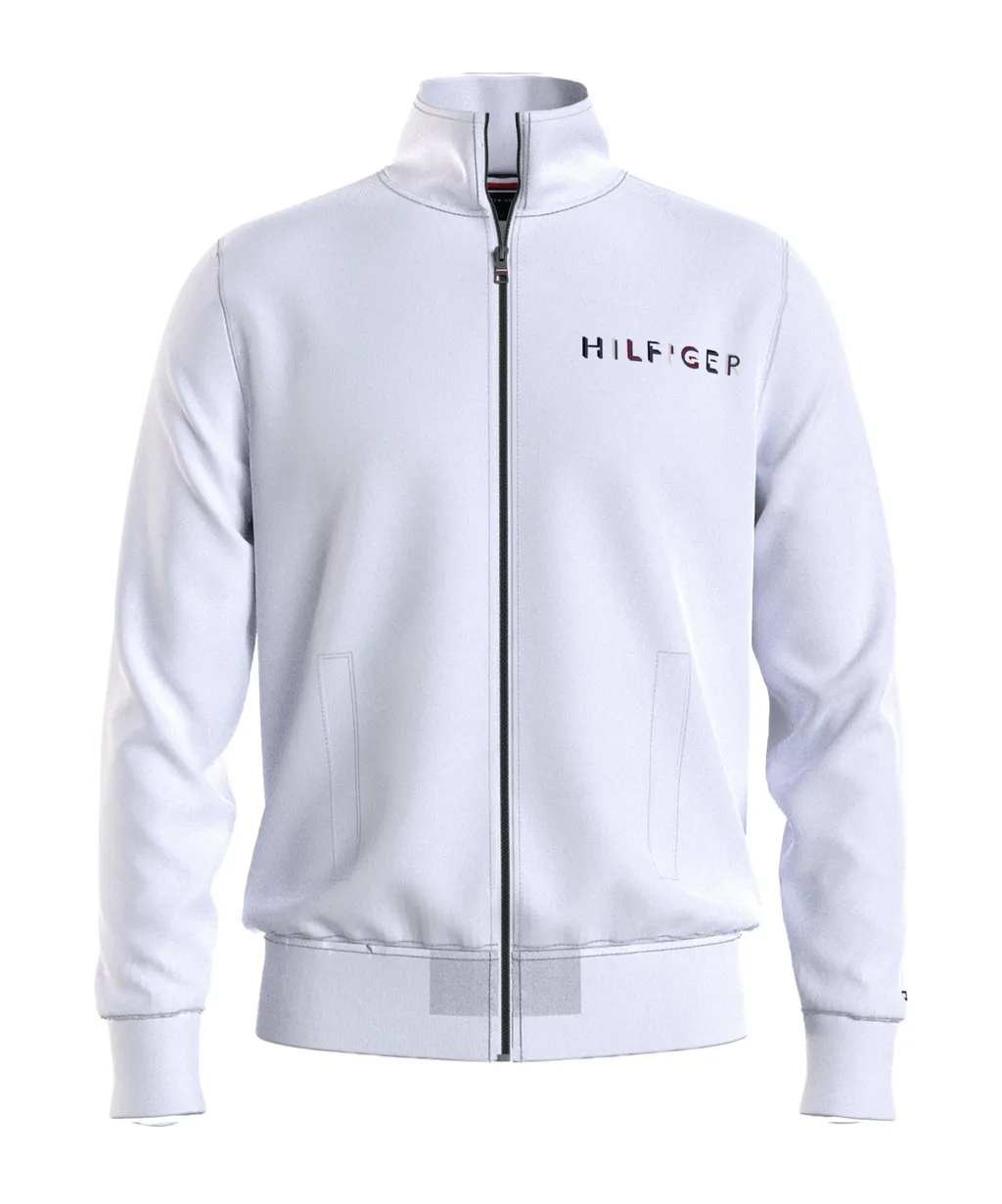 Tommy Hilfiger Logo Printed Zip-Up Sweatshirt