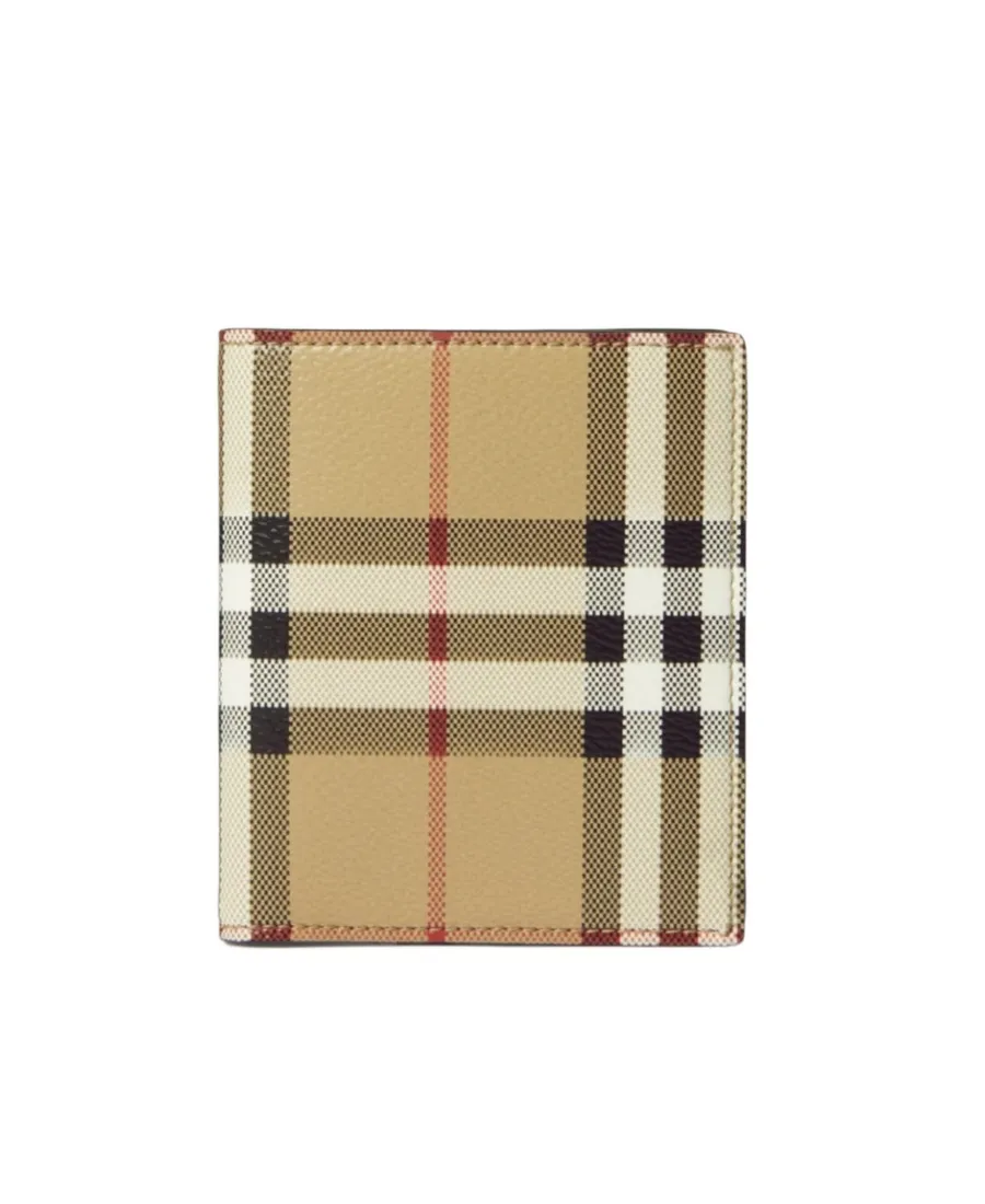 Burberry Check-Printed Bi-Fold Wallet