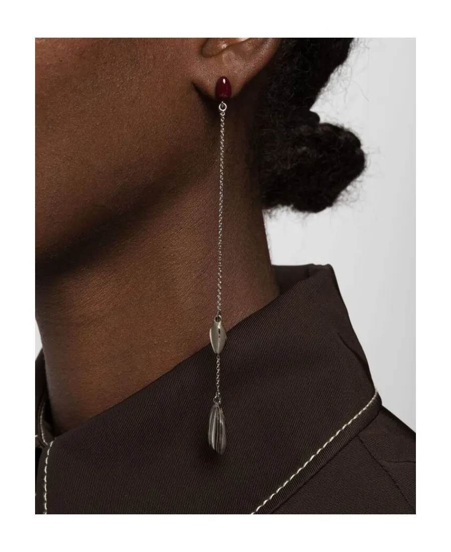 Lemaire Bead-Embellished Chain-Linked Dropped Earrings