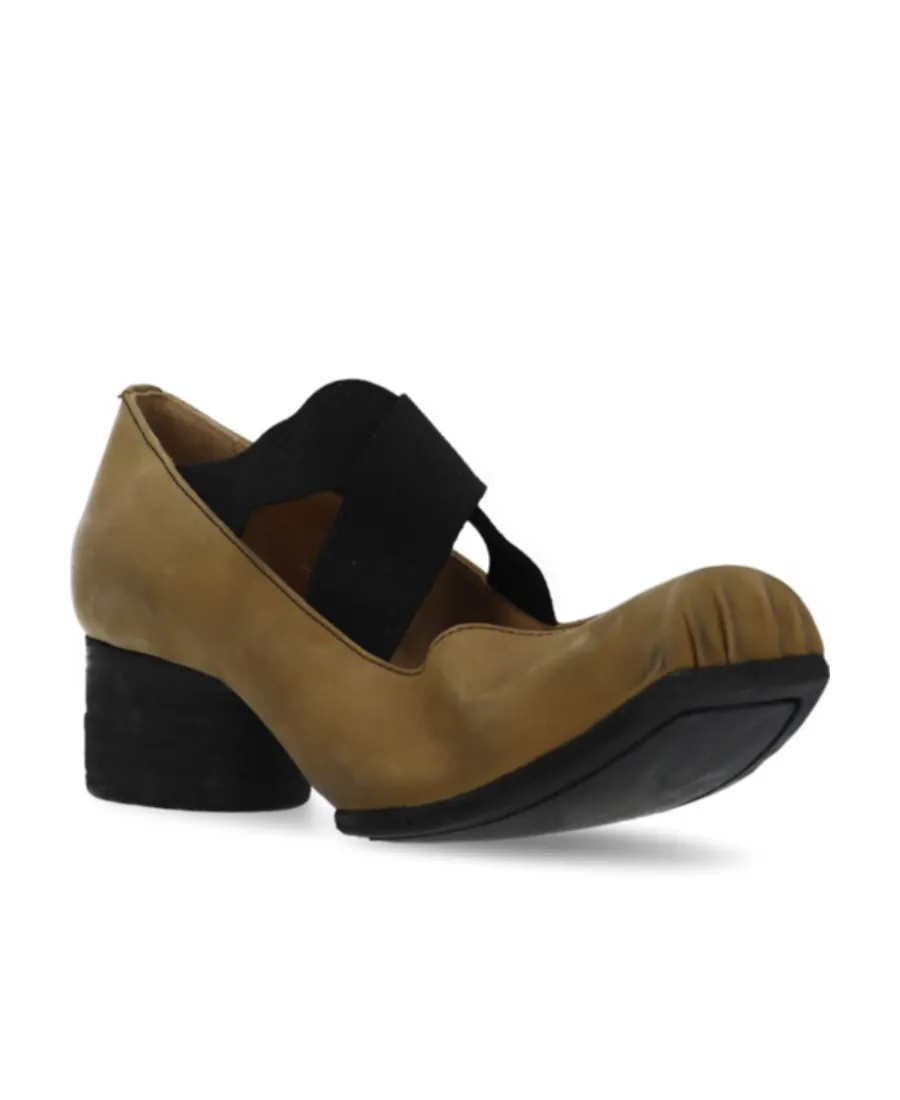 40Mm Square-Toe Leather Ballerina Shoes