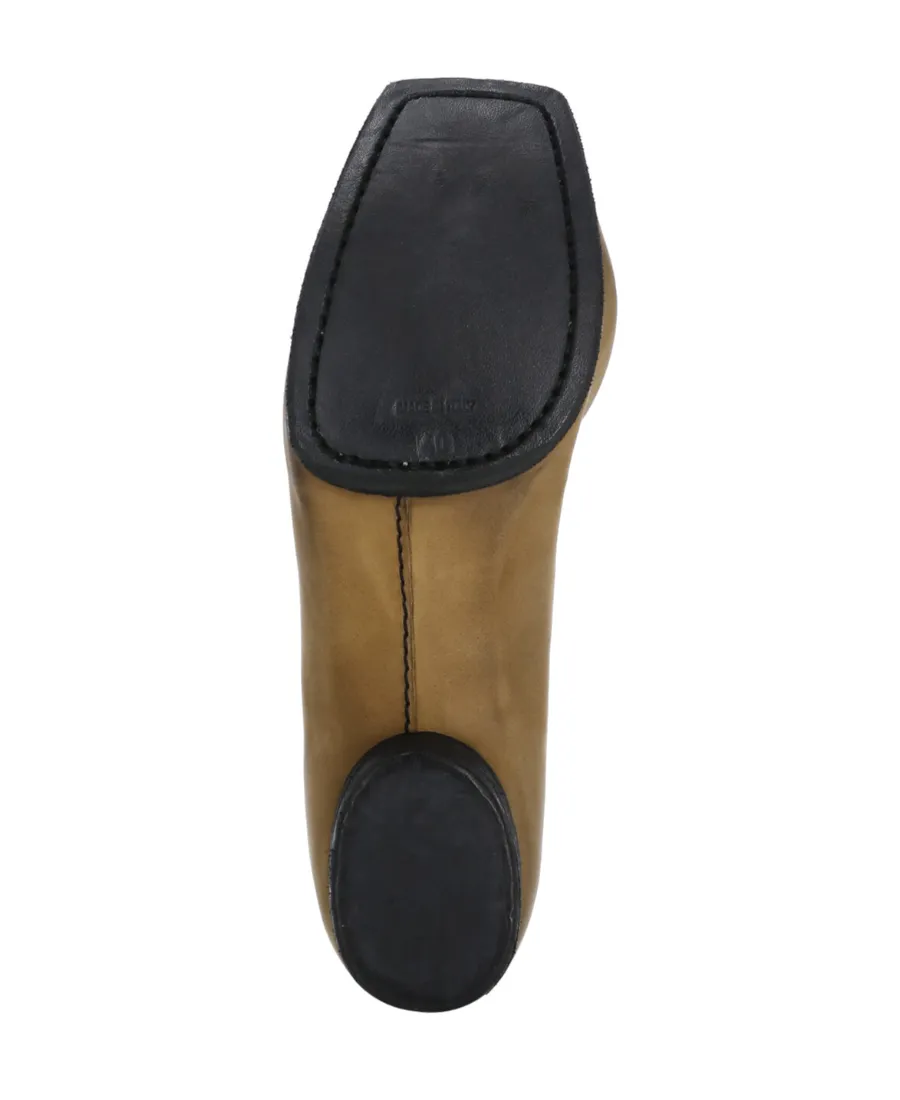 40Mm Square-Toe Leather Ballerina Shoes