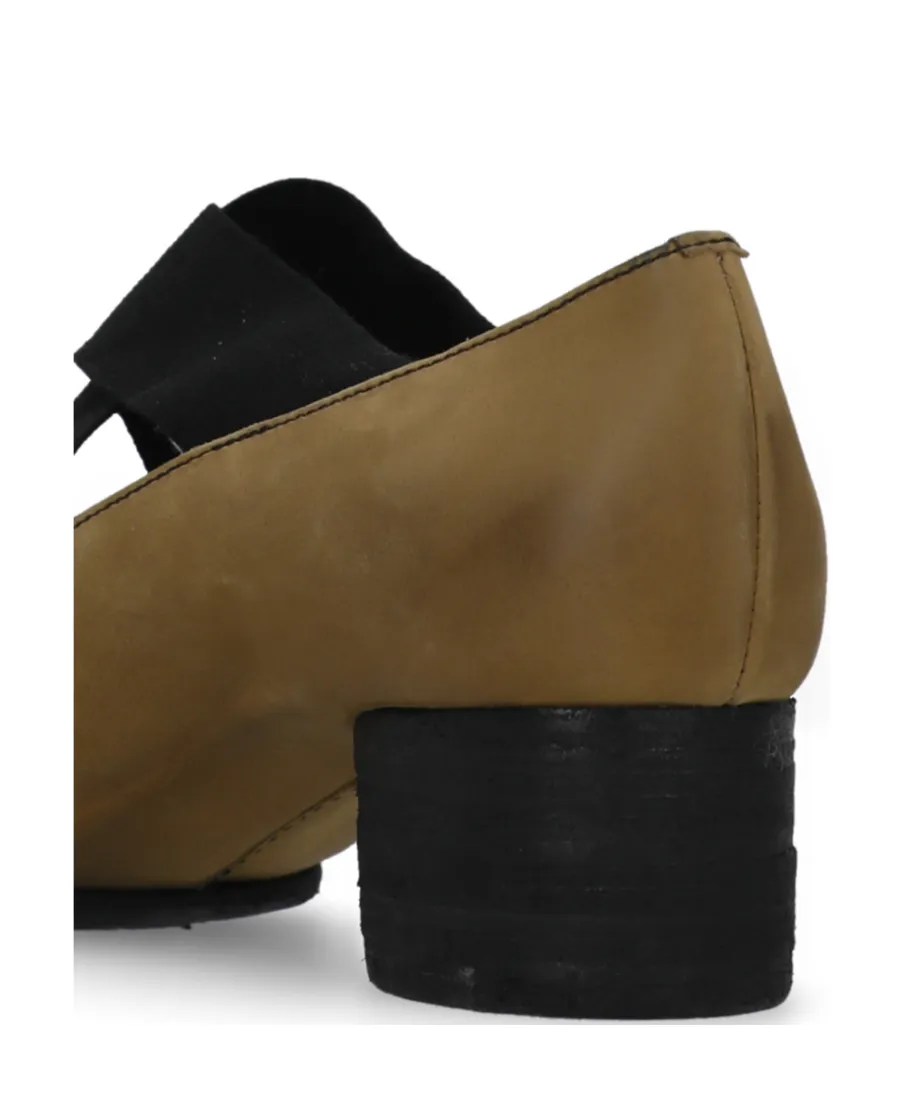 40Mm Square-Toe Leather Ballerina Shoes