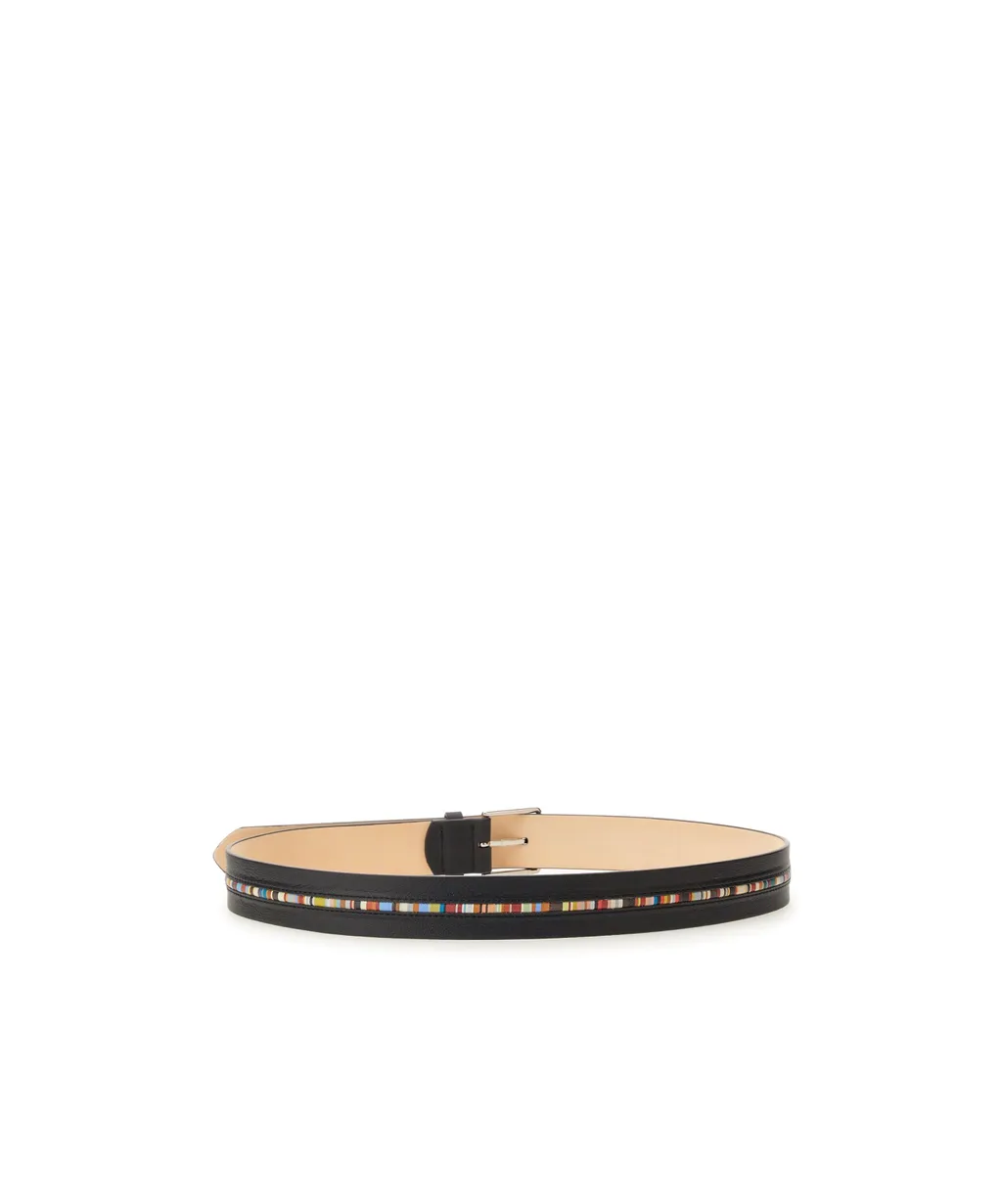 Paul Smith Signature-Stripe Buckle-Fastened Belt