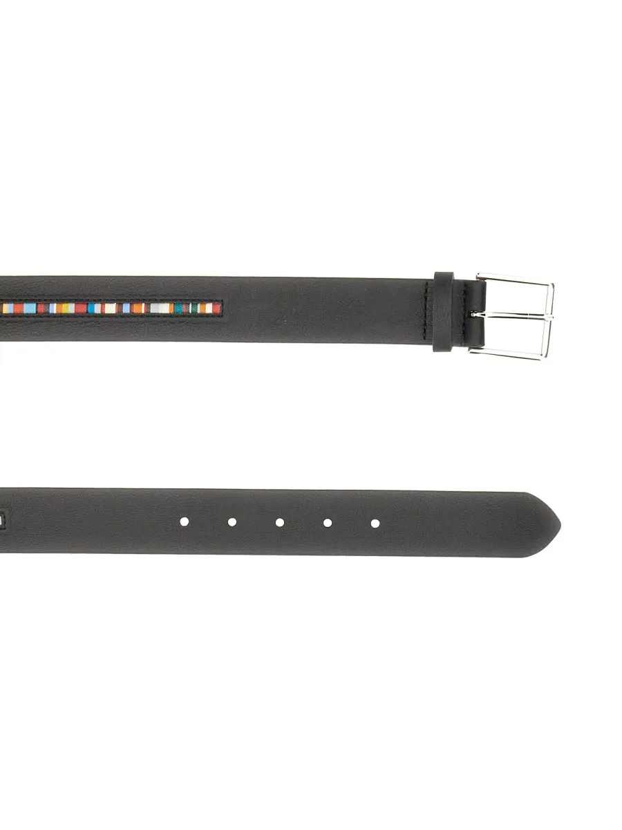 Paul Smith Signature-Stripe Buckle-Fastened Belt