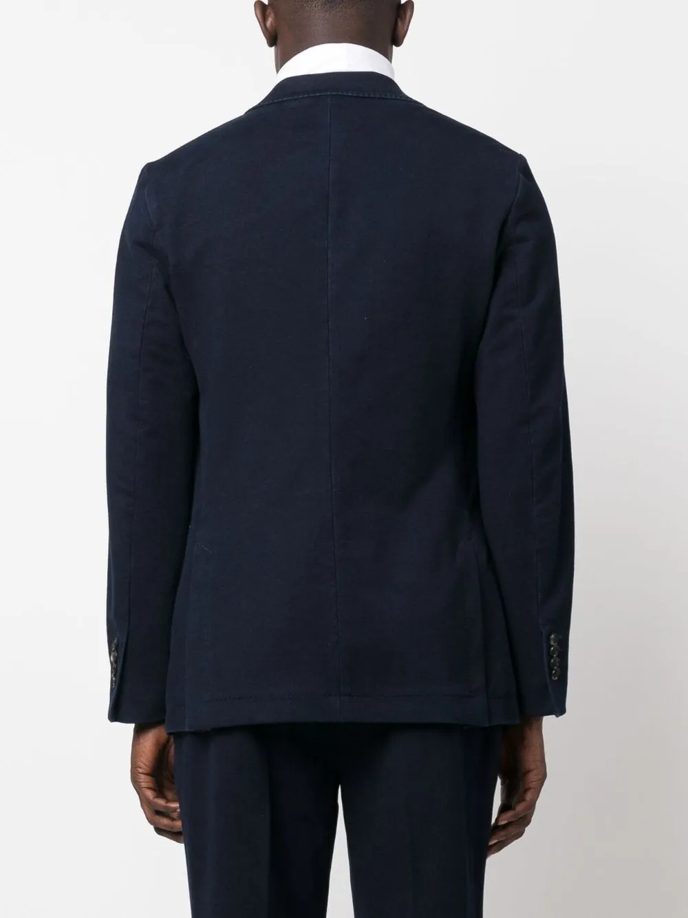 Single-Breasted Cotton-Blend Blazer