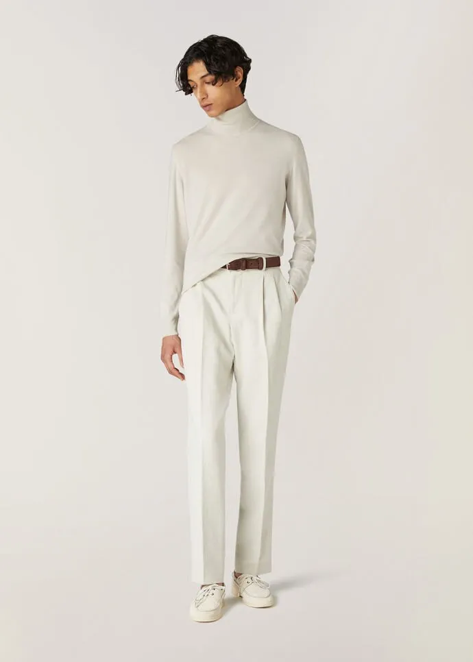 Turtleneck Long-Sleeved Cashmere Sweater