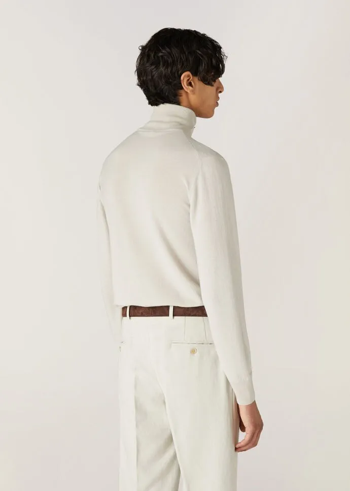 Turtleneck Long-Sleeved Cashmere Sweater