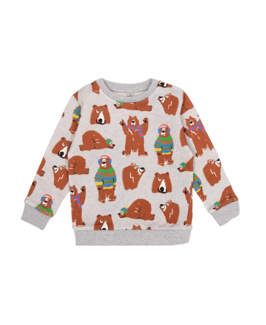 Stella Mccartney Kids Bear Printed Crewneck Sweatshirt
