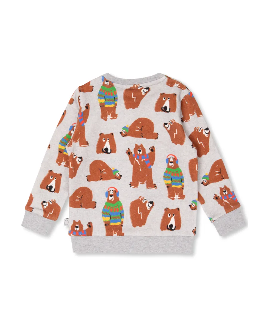 Stella Mccartney Kids Bear Printed Crewneck Sweatshirt
