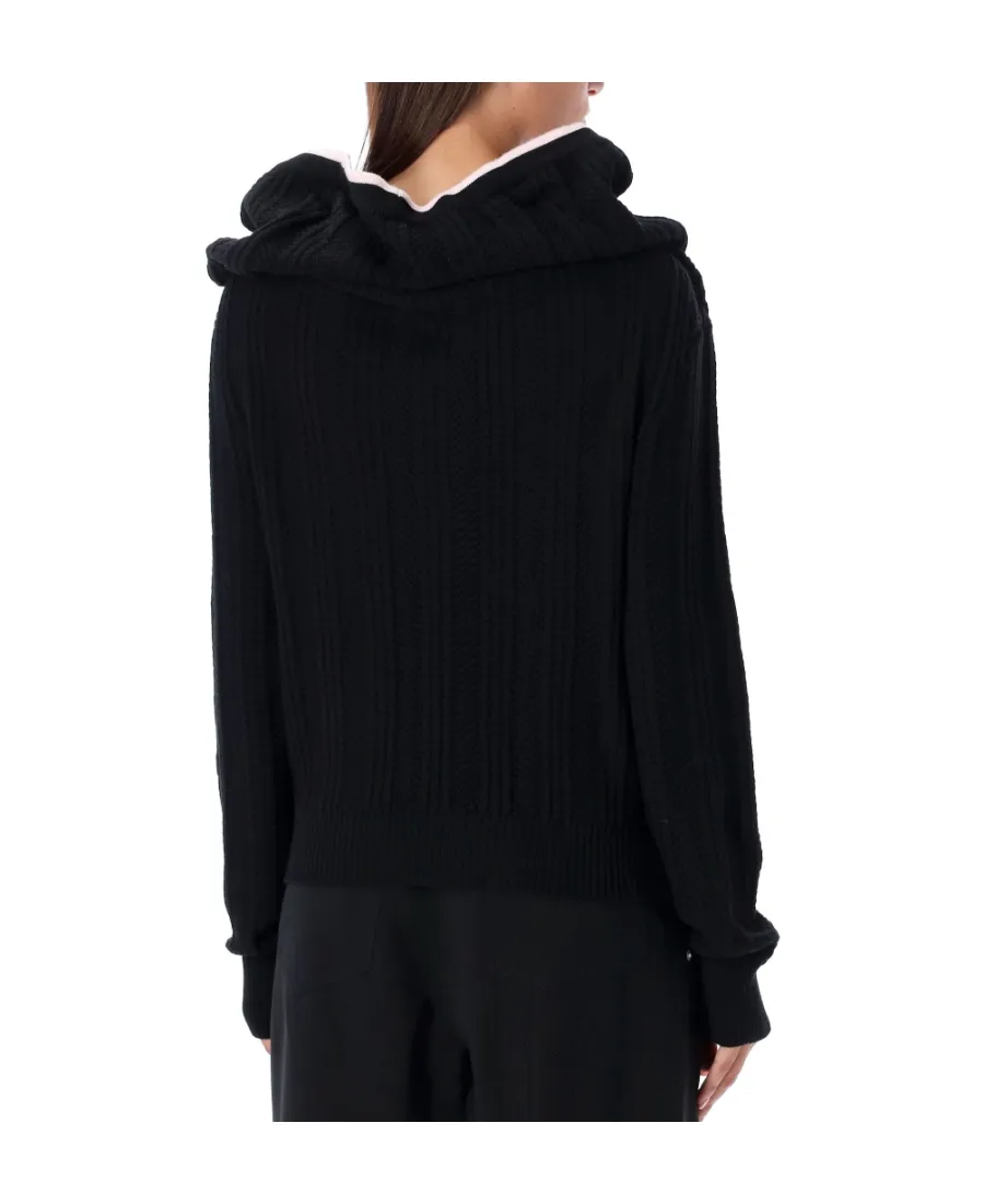 Single-Breasted Long-Sleeved Cardigan
