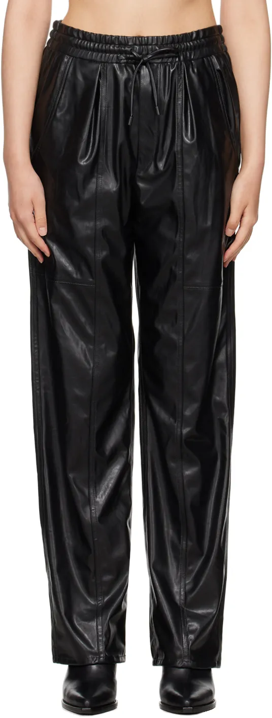 Brina Faux-Leather Trousers