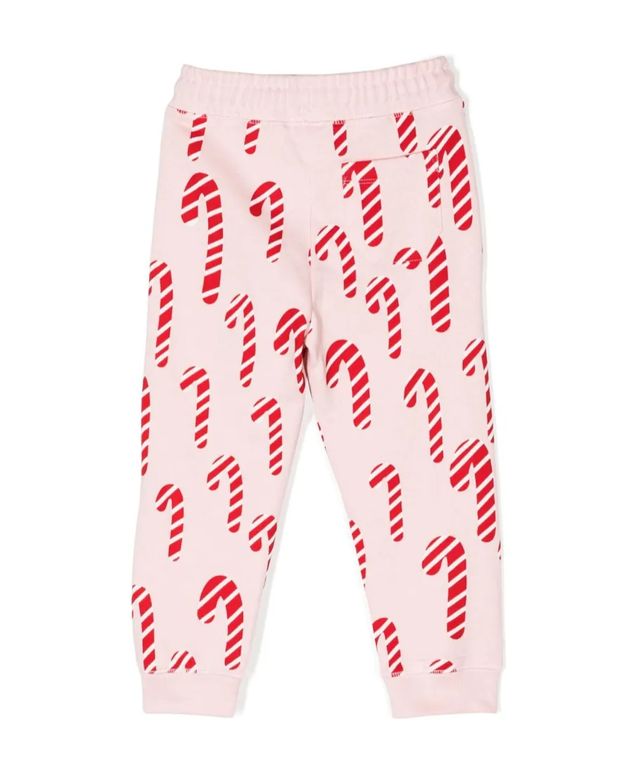 Candy Cane-Print Cotton Trousers