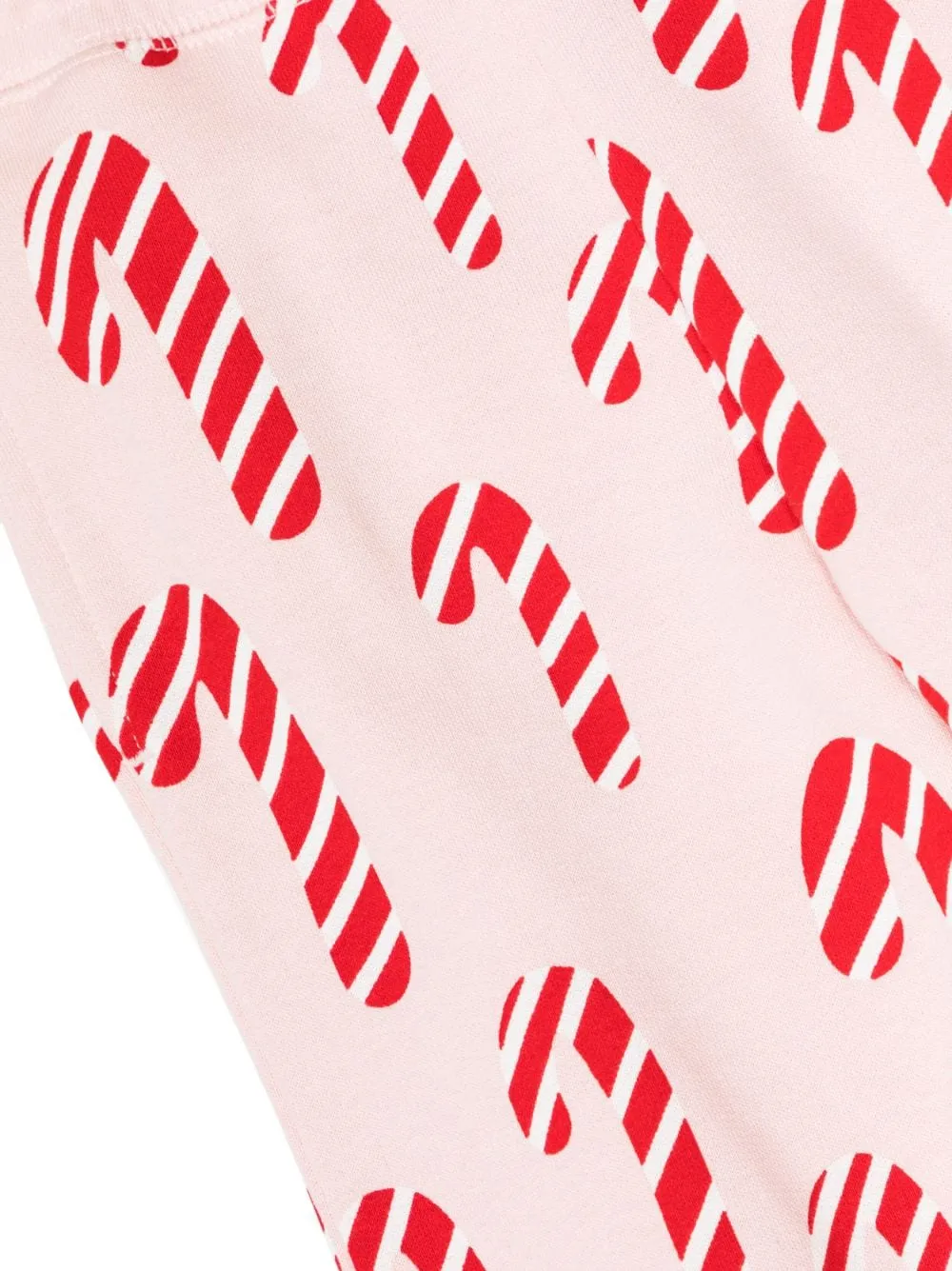 Candy Cane-Print Cotton Trousers