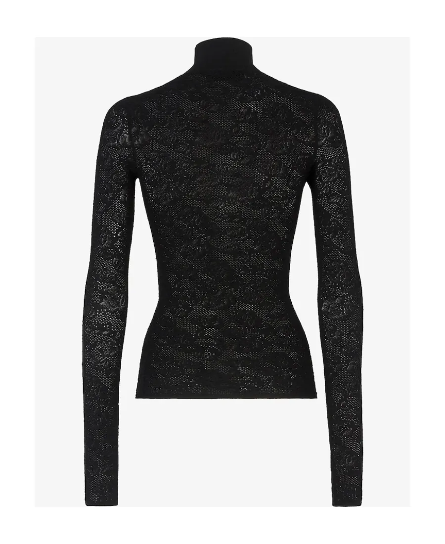 High-Necked Long-Sleeved Sweater