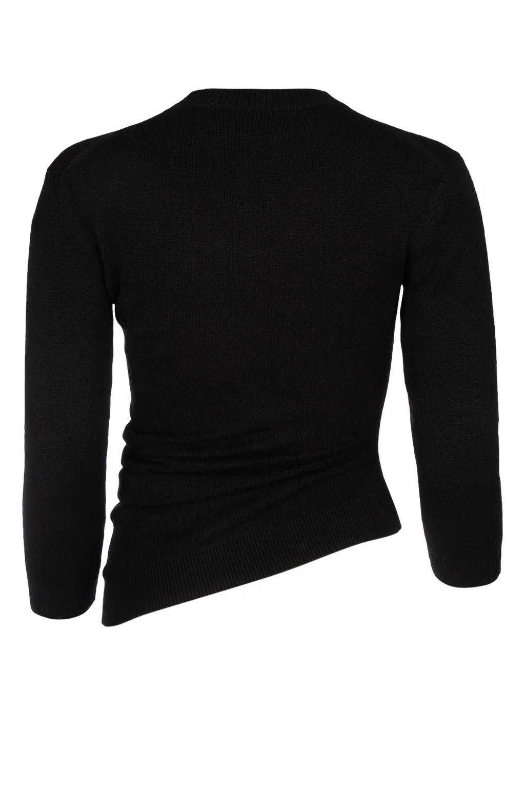 Asymmetric-Hem Cashmere Top