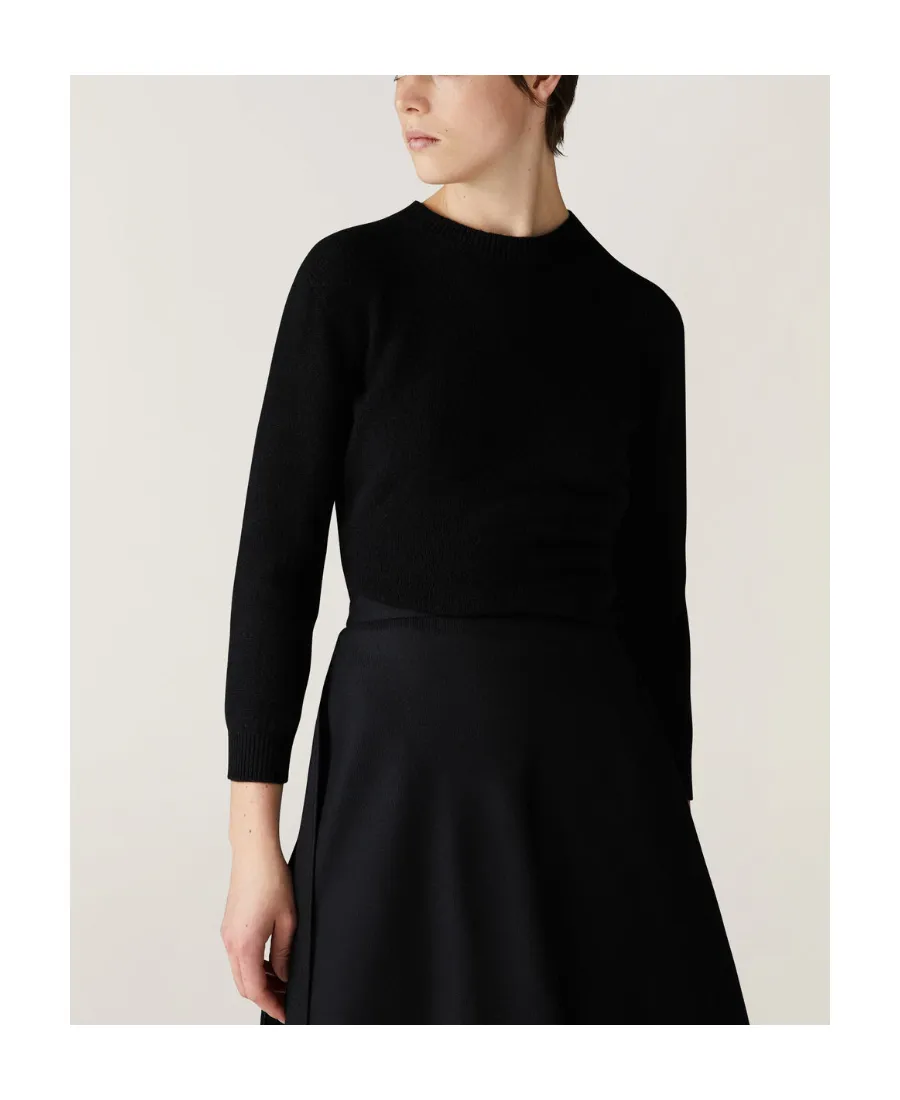 Asymmetric-Hem Cashmere Top