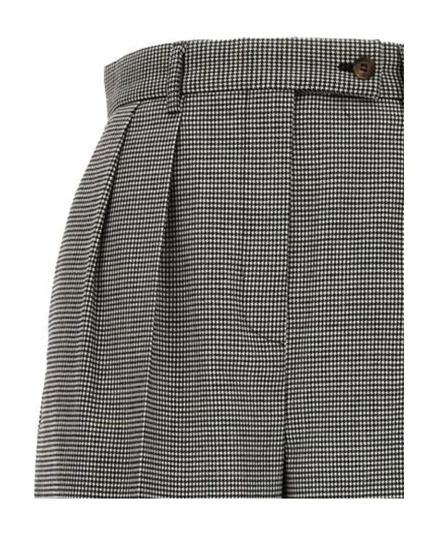 Rochas Houndstooth Patterned Pants