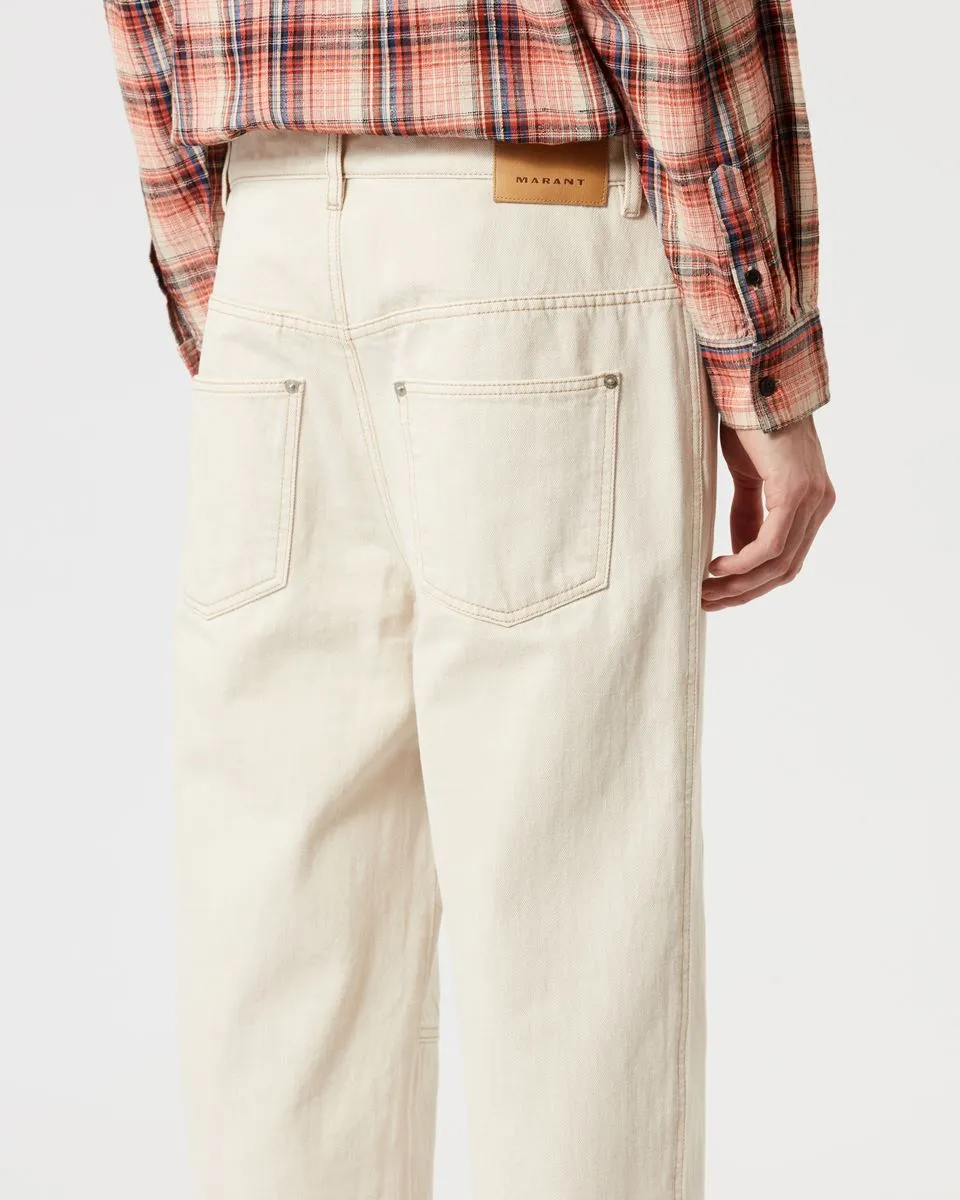 Isabel Marant Logo Patch Straight-Leg Pants