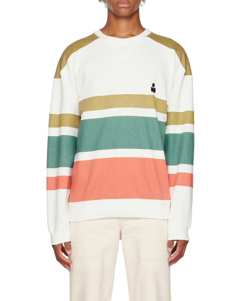 Meyoan Striped Logo Sweatshirt
