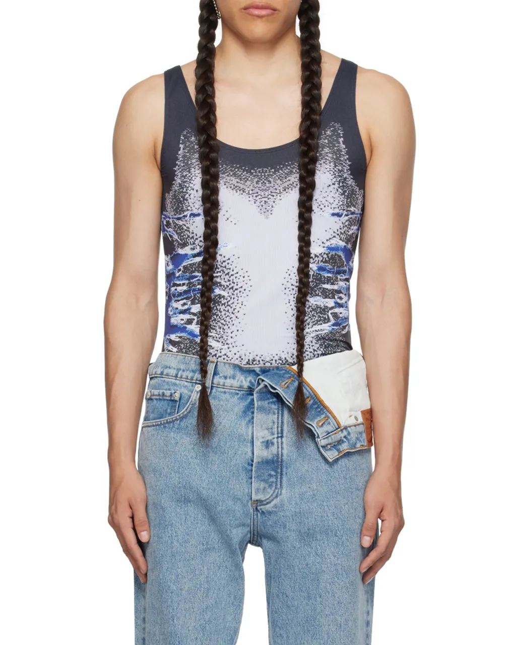 Whisker-Print Top