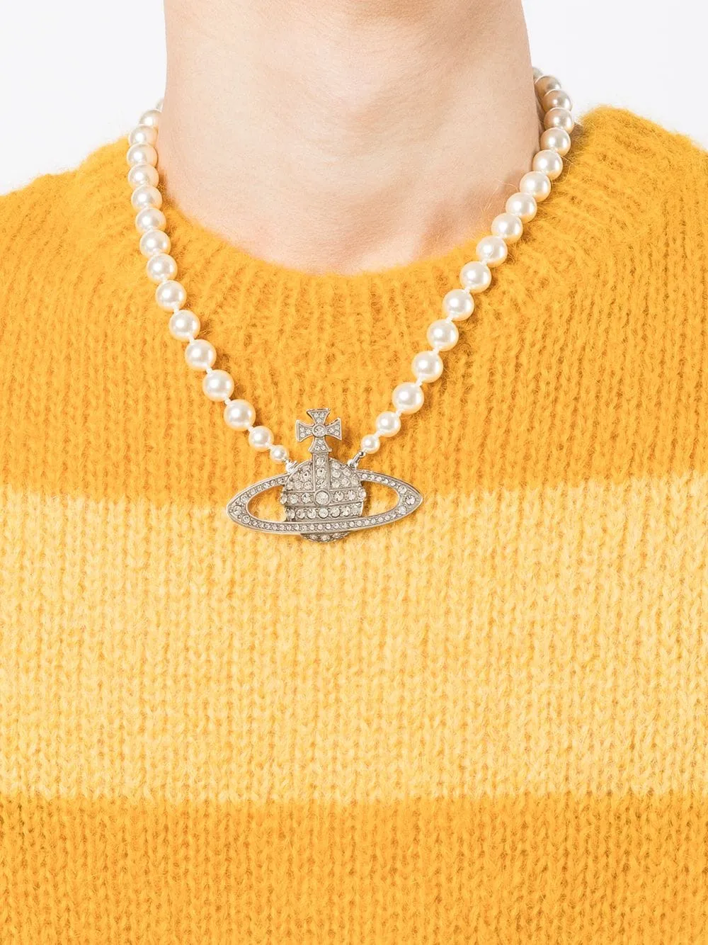 Vivienne Westwood Orb-Charm Embellished Necklace