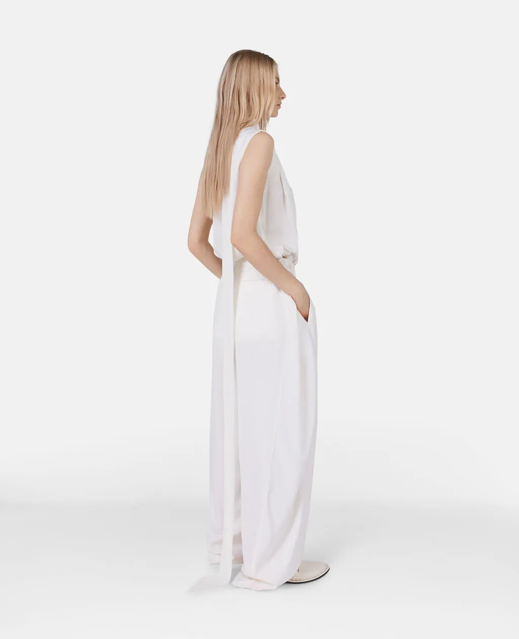 Stella Mccartney Scarf Detailed One-Shoulder Top