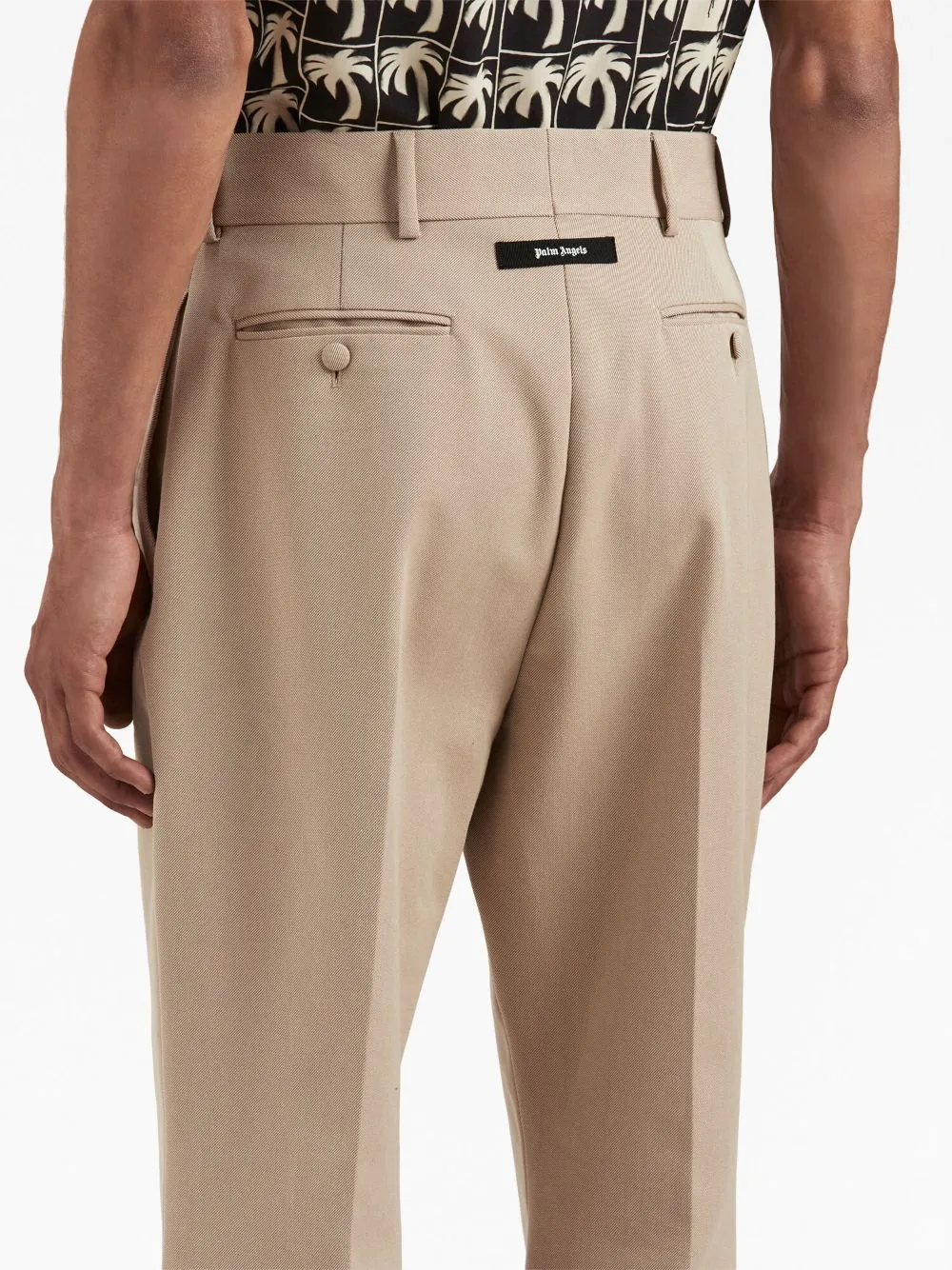 Palm Angels Mid-Rise Flared Pants