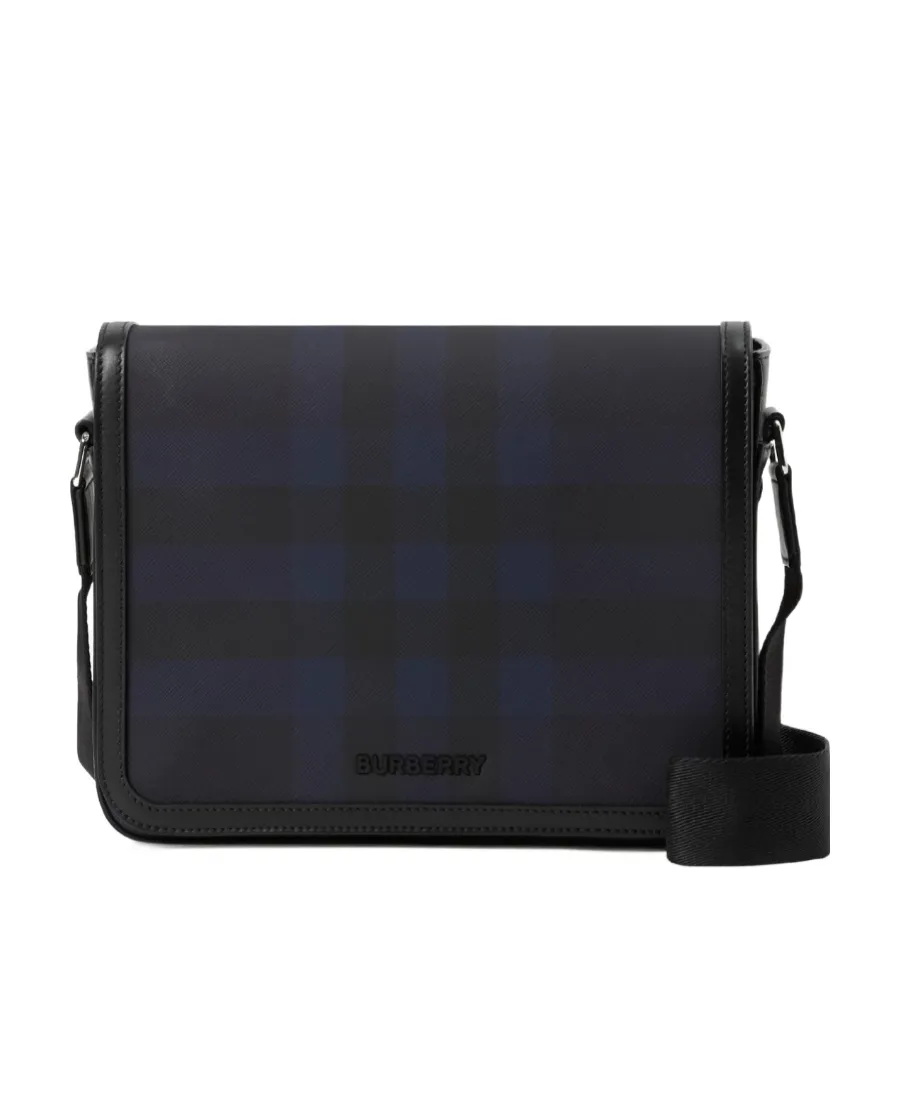 Alfred Check-Print Messenger Bag