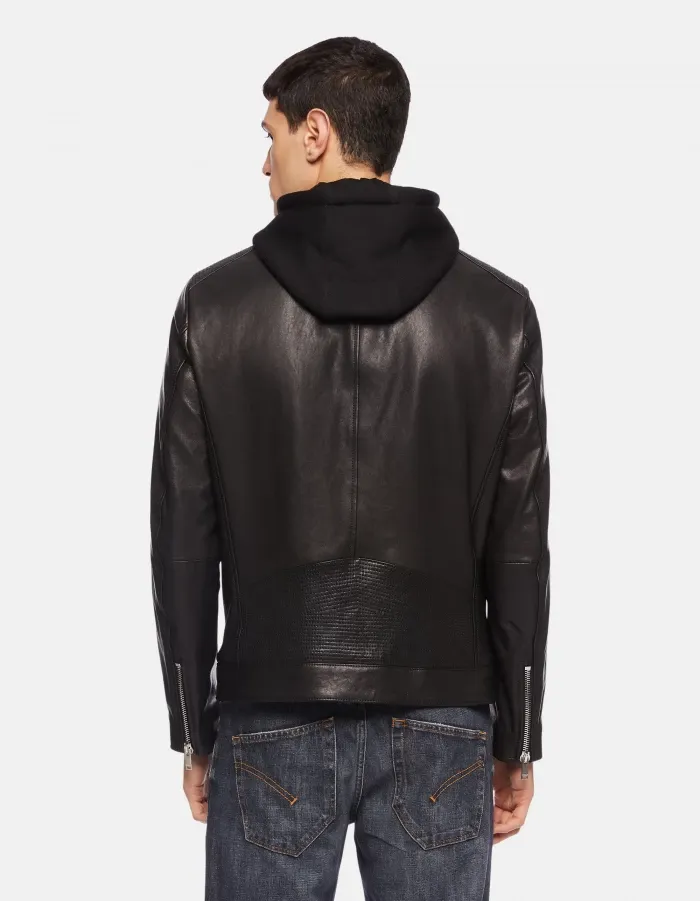 Zip-Up Leather Jacket