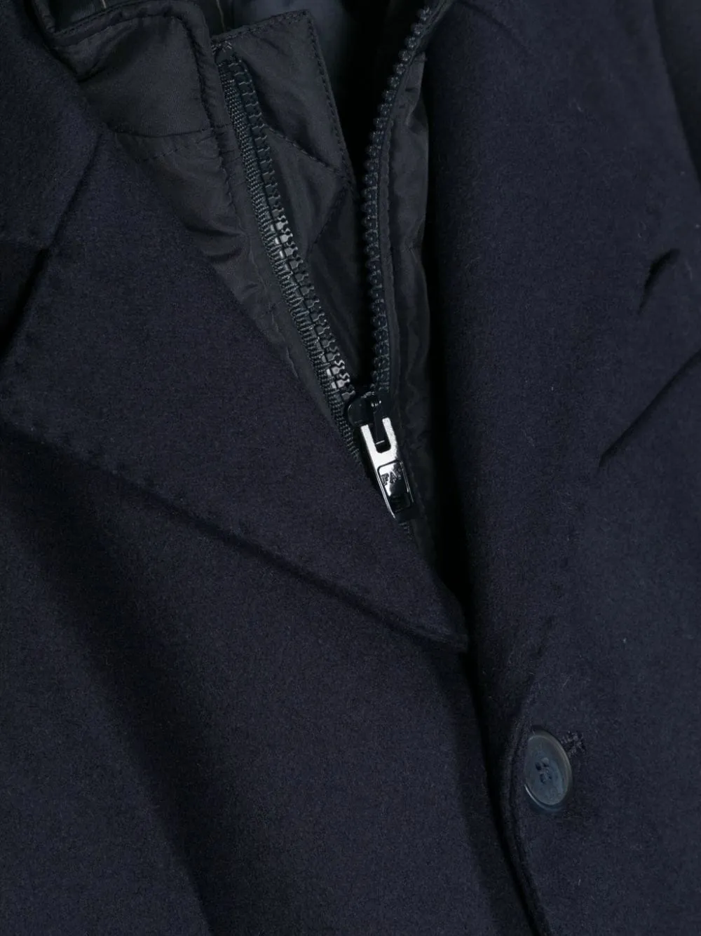 Fay Kids Layered Straight Hem Coat
