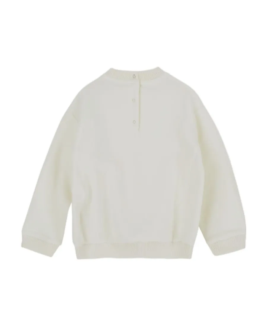 Moncler Enfant Logo Embroidered Crewneck Sweatshirt