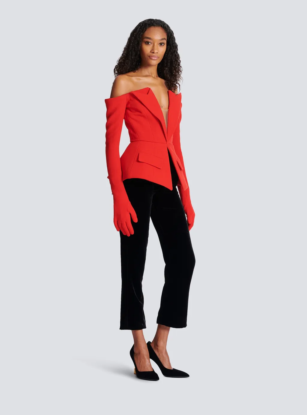 Off-The-Shoulder Peplum Top